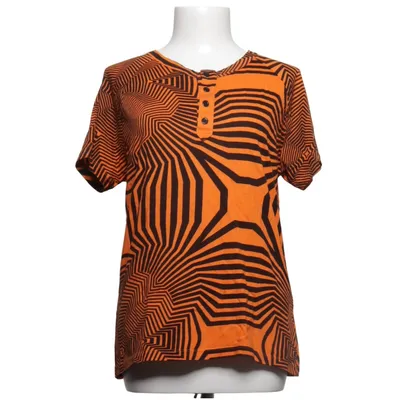 T-shirt (Orange, Noir) de John Galliano Coton