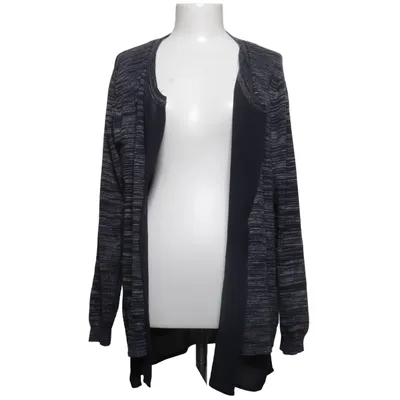 Cardigan (Blue, White) from Aprico Acrylic, Cotton
