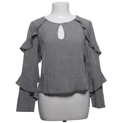Bluse (Sort, Hvid) fra Miss Selfridge Petites Polyester, Viscose