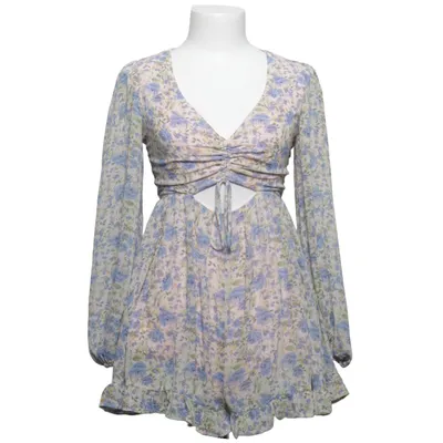 Dress (Blue, White, Green) from Love Triangle Polyester, Viscose