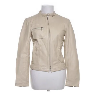 Läderjacka (Beige) från Amoress Skinn