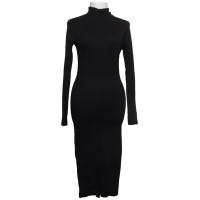 Turtleneck kjole (Sort) fra Sugarfree Bomuld, Elastan