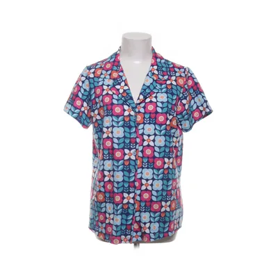 Kortärmad skjorta (Blå, Flerfärgad) från Cissi och Selma Elastan, Ekologisk bomull