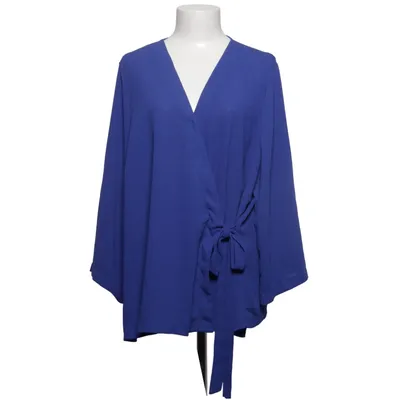 Wickelbluse (Blau) von Lost Ink Polyester