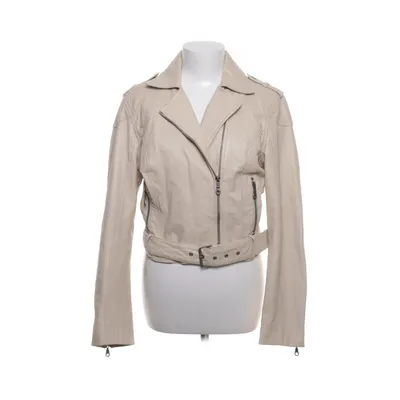 Bikerjakke (Beige) fra Zoul Læder, Polyester