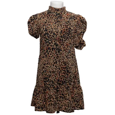 Jurk (Bruin, Zwart) van Object Polyester, Viscose