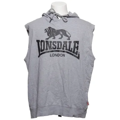 Short sleeve hoodie (Gray) from Lonsdale Cotton, Viscose