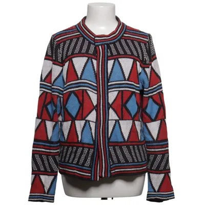 Strickjacke (Blau, Rot, Mehrfarbig) von Janet & Joyce Acryl, Baumwolle