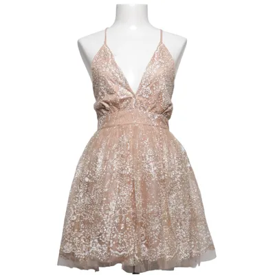 Cocktailjurk (Goud, Beige) van Luxxel Nylon, Polyester