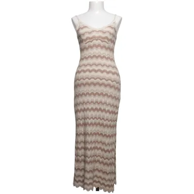 Maxi dress (Beige, Brown) from Hollister Cotton, Elastane, Polyester
