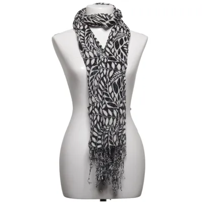 Sjaaltje (Zwart, Wit) van Tie Rack Viscose