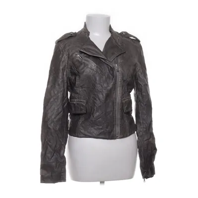 Biker jacket (Gray) from Black Rivet Polyester, Polyurethane, Viscose