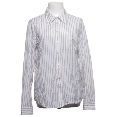 Shirt (White, Gray) from Lindex Cotton, Silk
