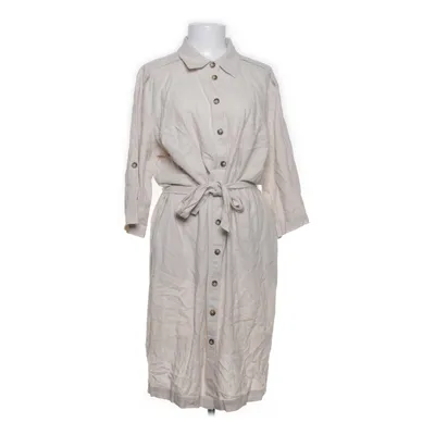Skjortklänning (Beige) från Freequent Linne, Polyester, Viskos
