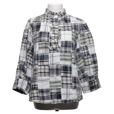 Blouse (Grijs, Wit, Blauw, Zwart) van Antik Batik Katoen