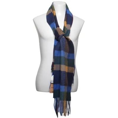 Scarf (Blue, Multicolored) from Hemley Wool