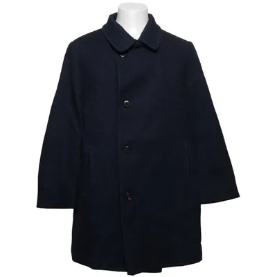 Coat (Blue, Black) from Boglioli Cotton, Wool