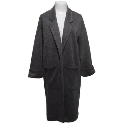 Coat (Gray, Black) from Pieces Polyester, Viscose