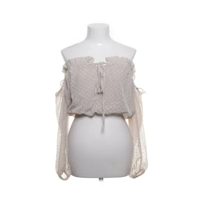 Crop top (Beige) de Mioni Élasthane, Polyester, Viscose