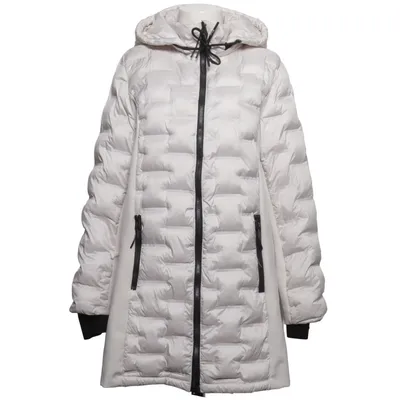 Vinterfrakke (Beige) fra Multiblu Elastan, Polyester