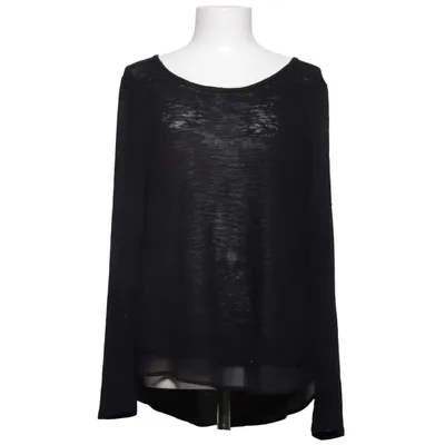 Lange mouwen shirt (Zwart) van Gibson Polyester, Viscose