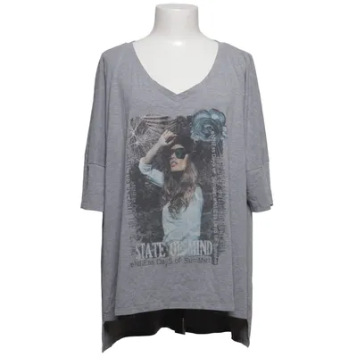 T-shirt (Gris) de No Logo Élasthane, Polyester, Viscose