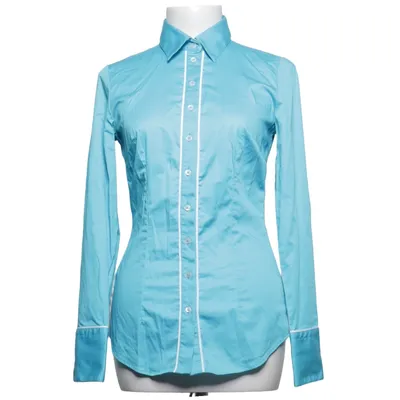 Shirt (Blue) from Hawes & Curtis Cotton, Elastane