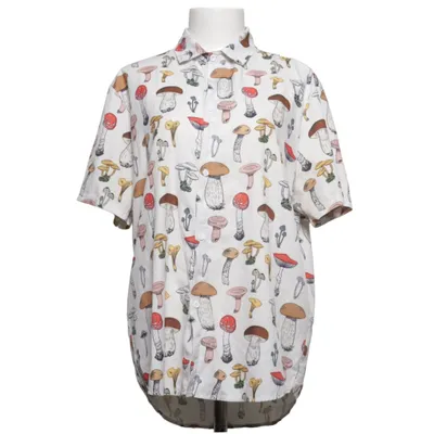 Chemise à manches courtes (Blanc, Multicolore) de Romwe Polyester