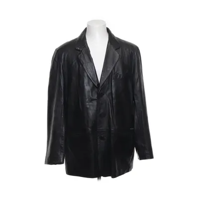 Leather blazer (Black) from Roco Baroco Leather, Polyester