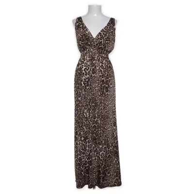 Långklänning (Brun, Svart, Beige) från Mississippi Elastan, Polyester