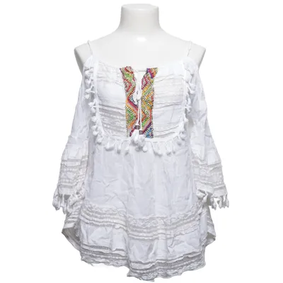 Blouse (White, Multicolored) from Made in italy Cotton, Elastane, Polyamide