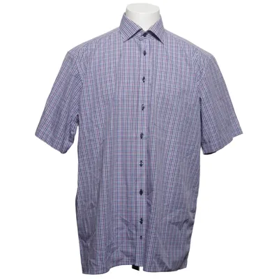 Short sleeve shirt (Blue, Red, White) from Eterna Cotton
