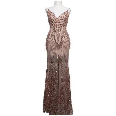 Aftenkjole (Beige, Flerfarvet) fra Fashion Nova Polyester