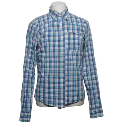 Shirt (Blue, White, Multicolored) from Hollister Cotton