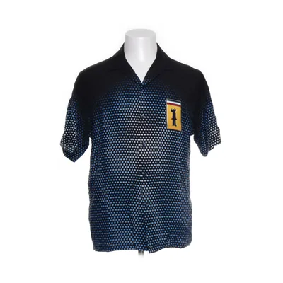 Short sleeve shirt (Blue, Black, White) from Pleasures Viscose
