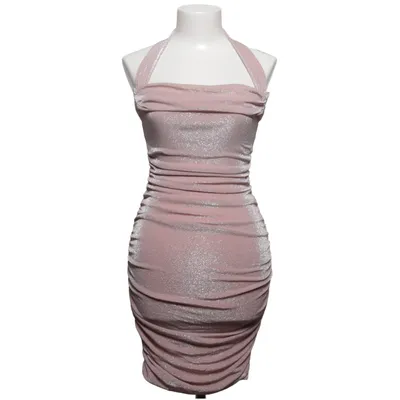 Halterneck dress (Pink) from Oh Polly Elastane, Metallic fiber, Polyamide, Polyester