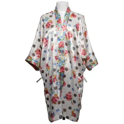 Dressing gown (White, Multicolored) from Exclusif Polyester