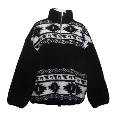 Fleece sweater (Black, White) from Divided by H&M Polyester