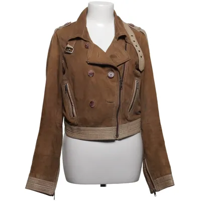 Bikerjacka (Brun) från Twist & Tango Skinn, Polyester, Mocka