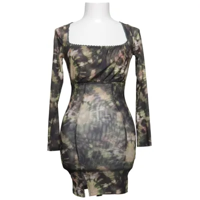 Kjole (Flerfarvet) fra Topshop Petite Elastan, Polyester