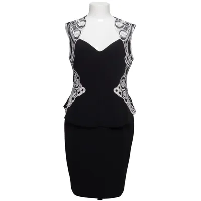 Robe de cocktail (Noir, Blanc) de Lipsy London Élasthane, Polyester