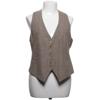 Jakkesætsvest (Brun) fra H&M Akryl, Polyester, Silke, Viscose, Uld