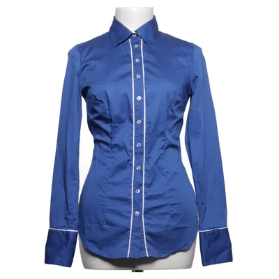 Shirt (Blue) from Hawes & Curtis Cotton, Elastane