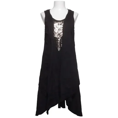 Robe (Noir) de Vintage Stories Coton, Viscose