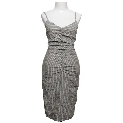 Dress (Green, White) from Zara Cotton, Elastane, Polyester