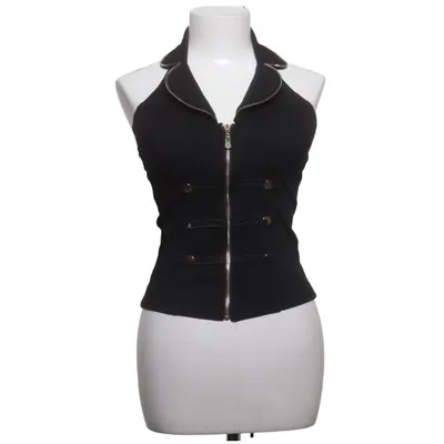 Halter neck top (Black) from GiorGia Elastane, Polyester, Viscose