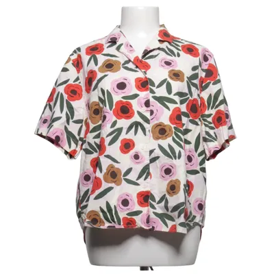 Chemise à manches courtes (Blanc, Rouge, Rose) de Marimekko x Uniqlo Coton, Lin, Viscose
