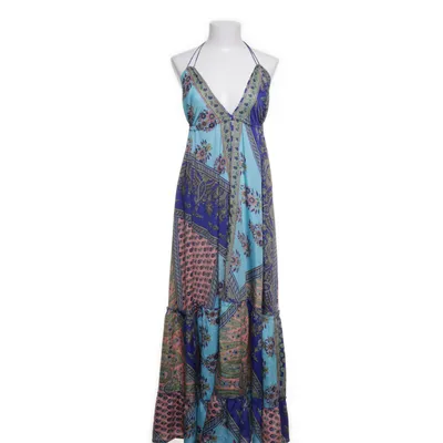 Maxi dress (Blue, Multicolored) from Swarna Silk