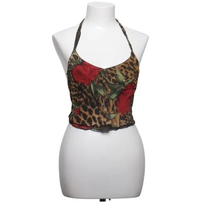 Neckholder Top (Braun, Schwarz, Rot, Grün) Viskose