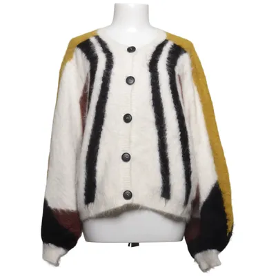 Cardigan (Hvid, Sort, Brun) fra Gestuz Alpacauld, Elastan, Polyamid